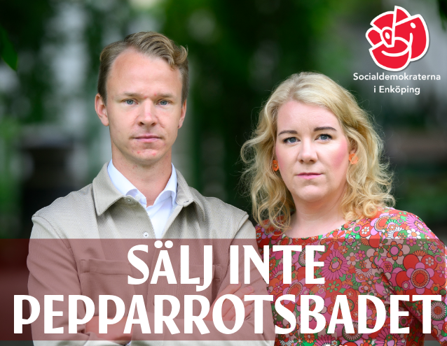 Jesper Englundh, kommunalråd, och Linda Johansson, vice ordförande Upplevelsenämnden.